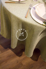 Lino Aparente Verde Manzana